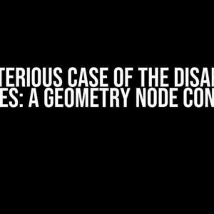 The Mysterious Case of the Disappearing Sprinkles: A Geometry Node Conundrum