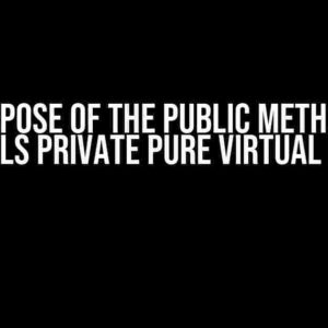 The Purpose of the Public Method that Only Calls Private Pure Virtual Function