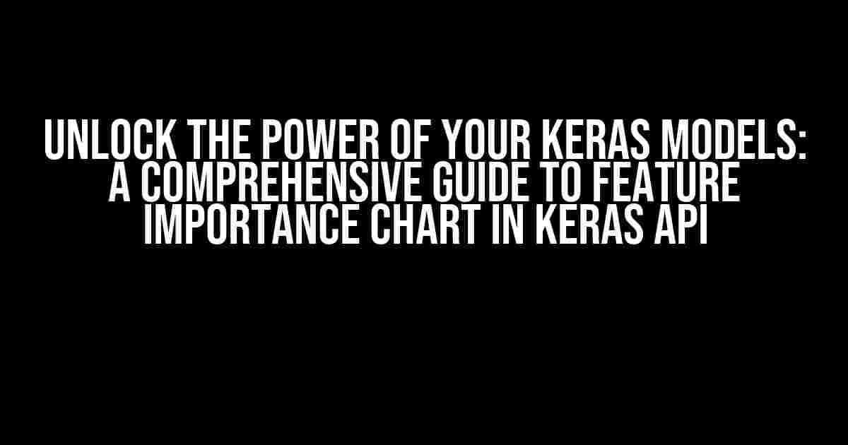 Unlock the Power of Your Keras Models: A Comprehensive Guide to Feature Importance Chart in Keras API